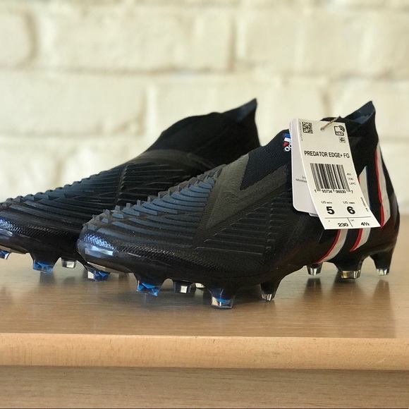 Adidas Predator Edge+ FG Soccer Football Black Cleats Messi GV7385 Men Sz 5 / 6W - Picture 5 of 9